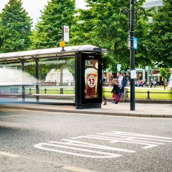 Diageo drive More Sales in Norwich with their Hop House Lager campaign on #AdshelLive screens @clearchanneluk #DOOH