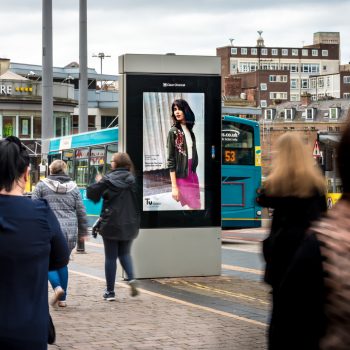 Sainsburys target female shoppers in #Liverpool and #Bristol with their new TU #Autumn collection on @clearchanneluk #AdshelLive screens